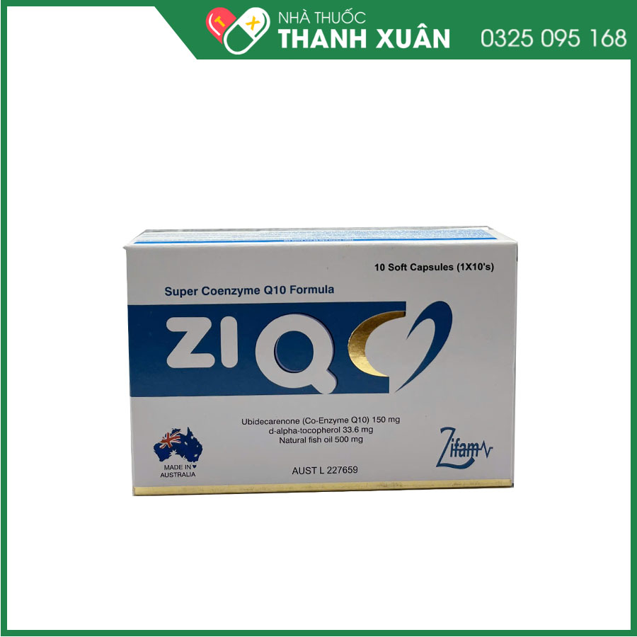 Zi Q - Viên uống hỗ trợ chống oxy hóa, tăng cường sức khỏe tim mạch